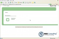 Screenshot of Running Application