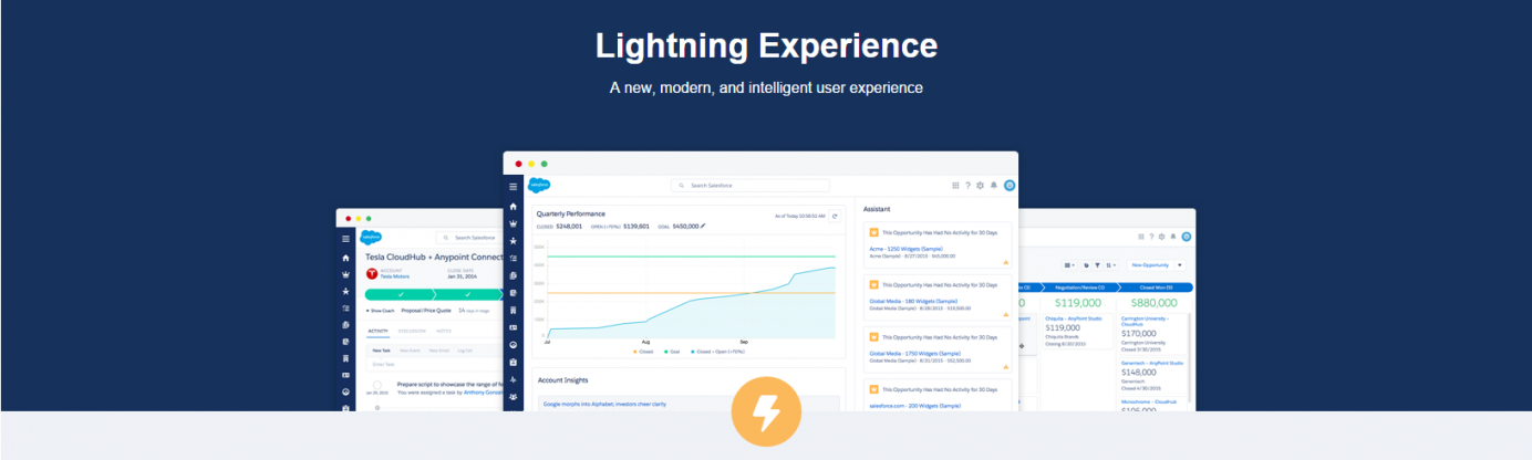 Lightning Experience banner