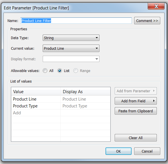 Dimension Filters in Tableau
