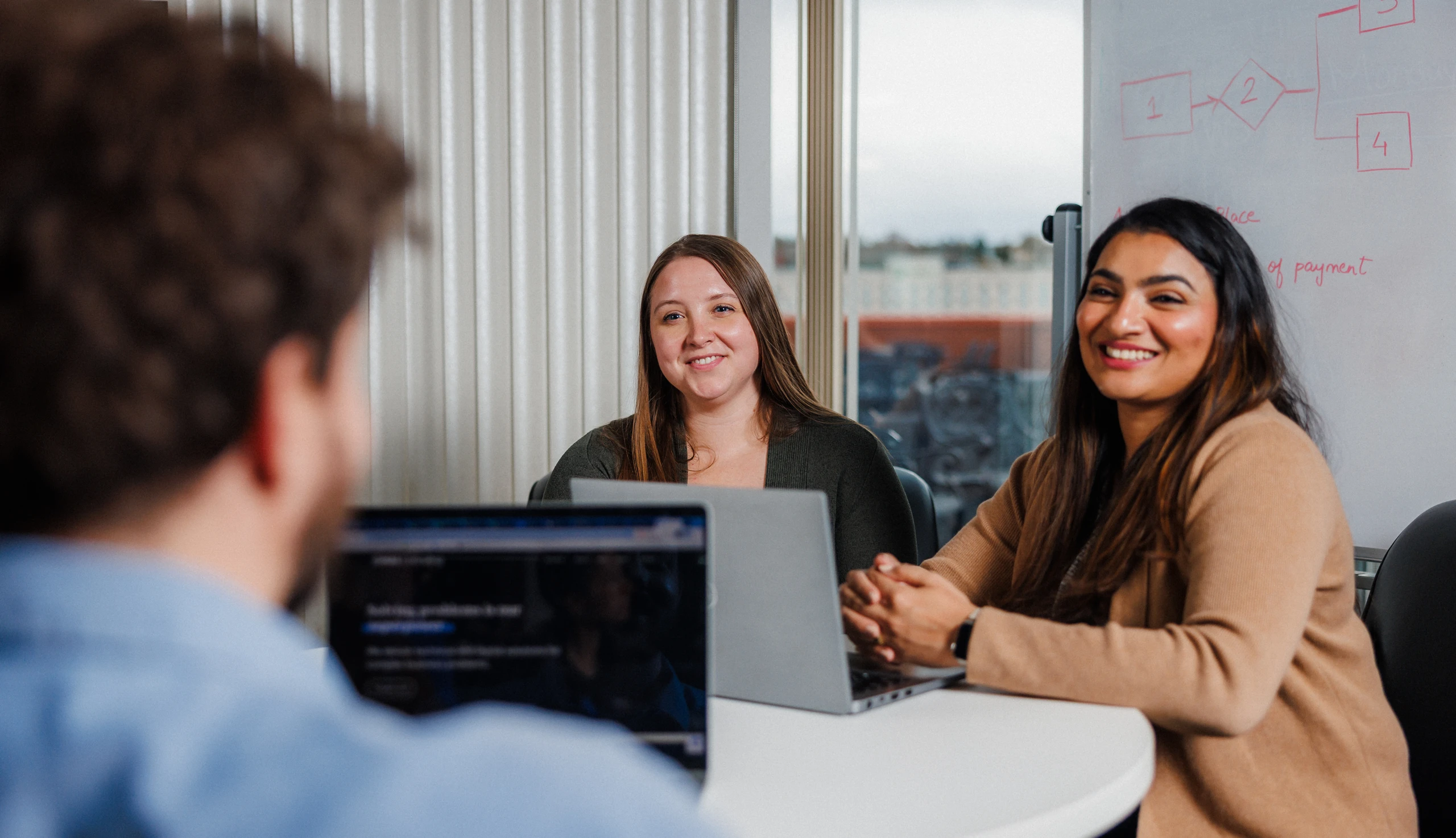 Group of young multiracial business people are working in a modern office. 